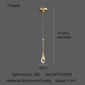 Modern Golden Crystal LED Chandelier - Hans Lumiere