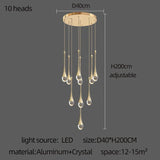 Modern Golden Crystal LED Chandelier - Hans Lumiere