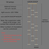 Modern Golden Round Hanging Crystal LED Chandelier - Hans Lumiere