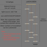 Modern Golden Round Hanging Crystal LED Chandelier - Hans Lumiere