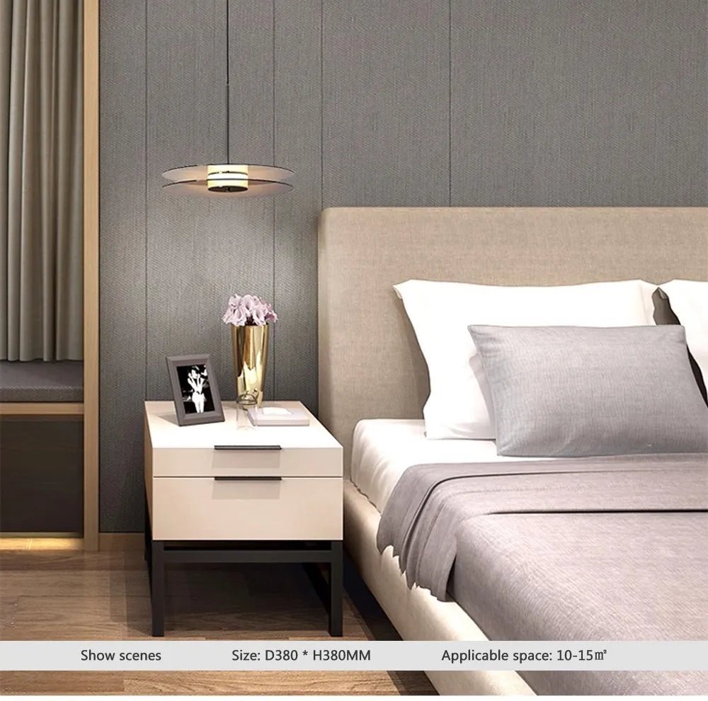 Modern Hanging Loft Glass Luster LED Pendant Light - Hans Lumiere