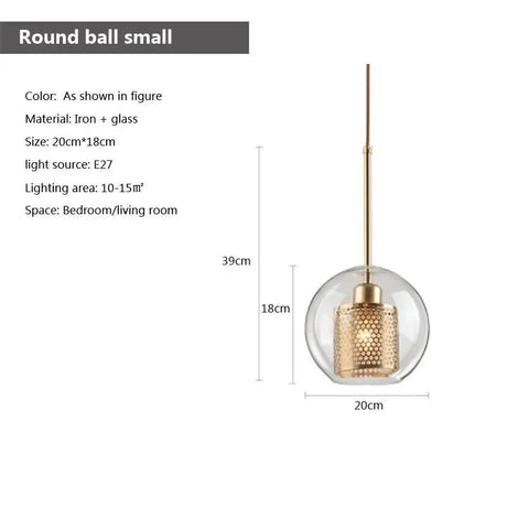 Modern Hanging Loft Glass Luster LED Pendant Light - Hans Lumiere
