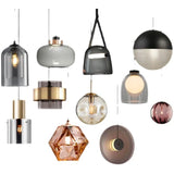 Modern Hanging Loft Glass Luster LED Pendant Light - Hans Lumiere