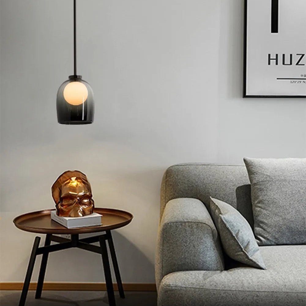 Modern Hanging Loft Glass Luster LED Pendant Light - Hans Lumiere