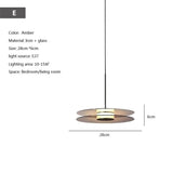 Modern Hanging Loft Glass Luster LED Pendant Light - Hans Lumiere