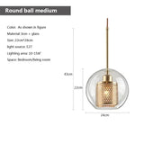 Modern Hanging Loft Glass Luster LED Pendant Light - Hans Lumiere