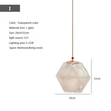 Modern Hanging Loft Glass Luster LED Pendant Light - Hans Lumiere