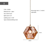 Modern Hanging Loft Glass Luster LED Pendant Light - Hans Lumiere