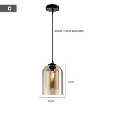 Modern Hanging Loft Glass Luster LED Pendant Light - Hans Lumiere