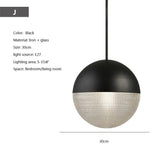 Modern Hanging Loft Glass Luster LED Pendant Light - Hans Lumiere