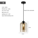 Modern Hanging Loft Glass Luster LED Pendant Light - Hans Lumiere