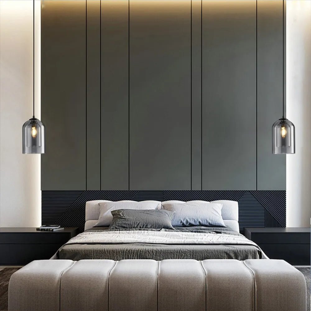 Modern Hanging Loft Glass Luster LED Pendant Light - Hans Lumiere