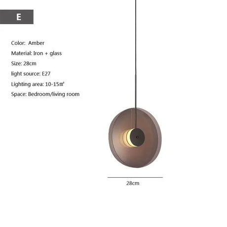 Modern Hanging Loft Glass Luster LED Pendant Light - Hans Lumiere