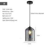 Modern Hanging Loft Glass Luster LED Pendant Light - Hans Lumiere