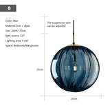 Modern Hanging Loft Glass Luster LED Pendant Light - Hans Lumiere