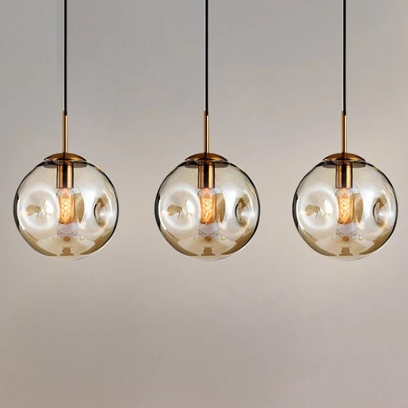 Modern Hanging Loft Glass Luster LED Pendant Light - Hans Lumiere