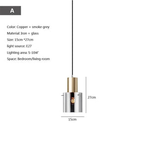 Modern Hanging Loft Glass Luster LED Pendant Light - Hans Lumiere