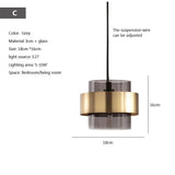 Modern Hanging Loft Glass Luster LED Pendant Light - Hans Lumiere