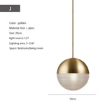 Modern Hanging Loft Glass Luster LED Pendant Light - Hans Lumiere