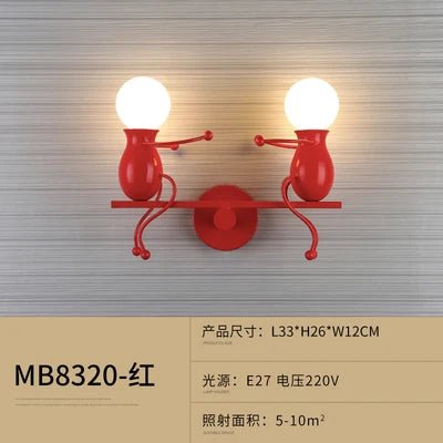 Modern Humanoid Iron Wall Lamp - Hans Lumiere