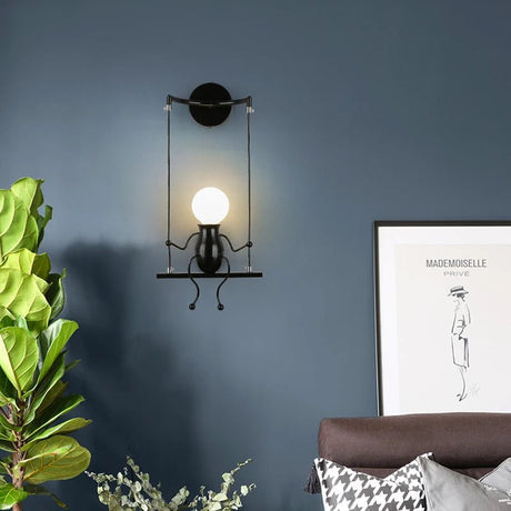 Modern Humanoid Iron Wall Lamp - Hans Lumiere