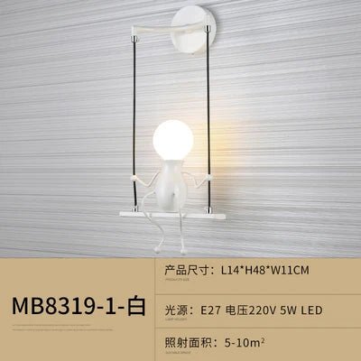 Modern Humanoid Iron Wall Lamp - Hans Lumiere