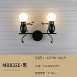 Modern Humanoid Iron Wall Lamp - Hans Lumiere