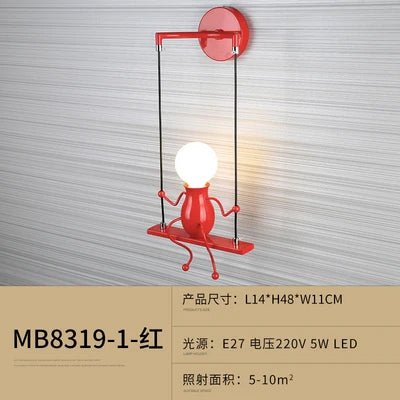 Modern Humanoid Iron Wall Lamp - Hans Lumiere