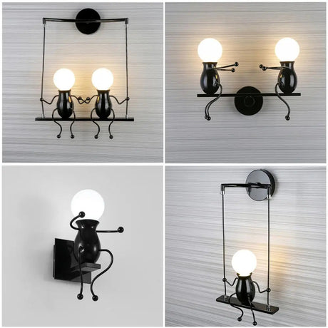 Modern Humanoid Iron Wall Lamp - Hans Lumiere