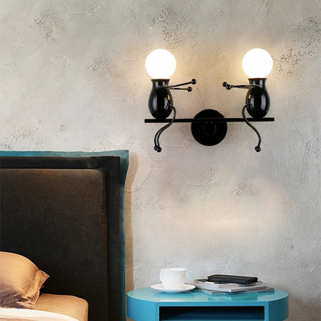 Modern Humanoid Iron Wall Lamp - Hans Lumiere