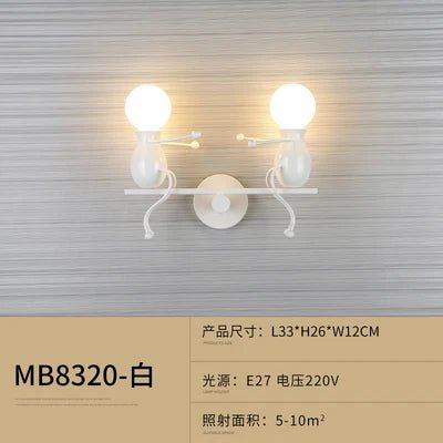 Modern Humanoid Iron Wall Lamp - Hans Lumiere
