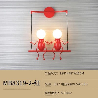 Modern Humanoid Iron Wall Lamp - Hans Lumiere