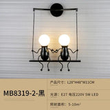 Modern Humanoid Iron Wall Lamp - Hans Lumiere