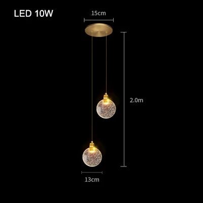 Modern Indoor Bubble Crystal Pendant Lights - Hans Lumiere