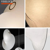 Modern Japanese Style Wabi Sabi Silk LED Pendant Lamp - Hans Lumiere