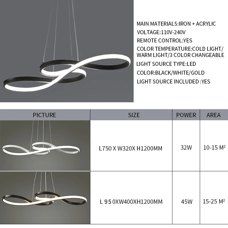 Modern Kitchen Island Bar Table Pendant Lights - Hans Lumiere