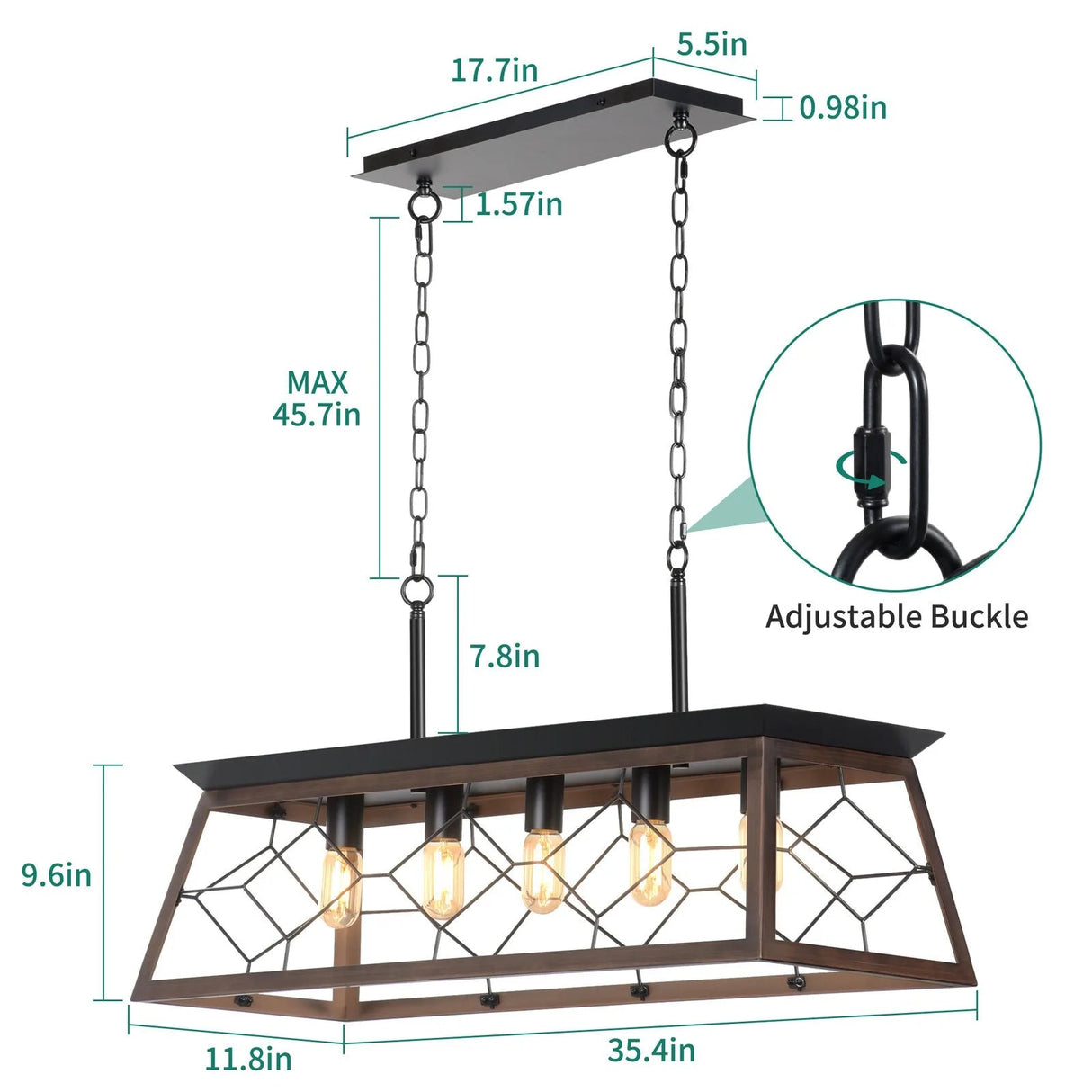 Modern Kitchen Island Chandelier Pendant Light - Hans Lumiere