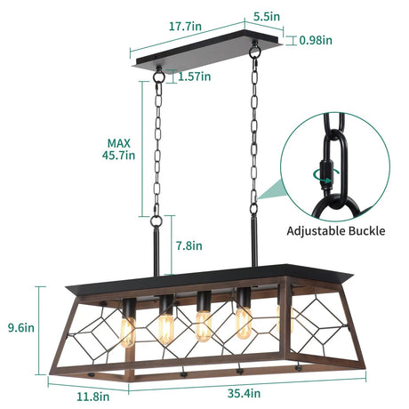 Modern Kitchen Island Chandelier Pendant Light - Hans Lumiere
