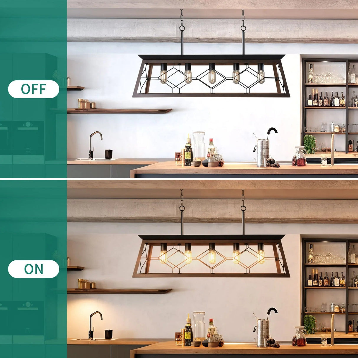 Modern Kitchen Island Chandelier Pendant Light - Hans Lumiere