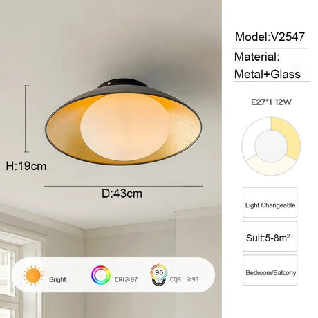 Modern Lampara Room Decoration LED Ceiling Light - Hans Lumiere