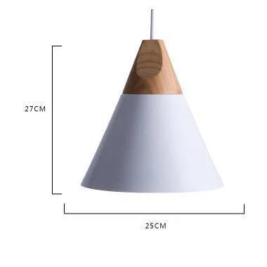 Modern Lamparas Colorful Wood Pendant Lights - Hans Lumiere