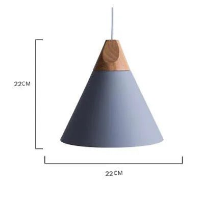 Modern Lamparas Colorful Wood Pendant Lights - Hans Lumiere