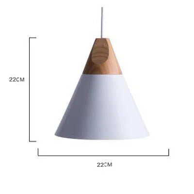 Modern Lamparas Colorful Wood Pendant Lights - Hans Lumiere
