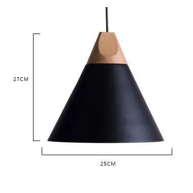 Modern Lamparas Colorful Wood Pendant Lights - Hans Lumiere
