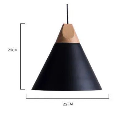 Modern Lamparas Colorful Wood Pendant Lights - Hans Lumiere