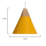 Modern Lamparas Colorful Wood Pendant Lights - Hans Lumiere