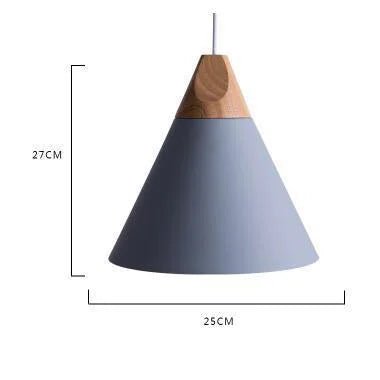 Modern Lamparas Colorful Wood Pendant Lights - Hans Lumiere