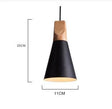 Modern Lamparas Colorful Wood Pendant Lights - Hans Lumiere