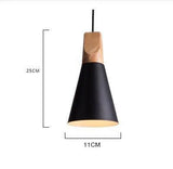 Modern Lamparas Colorful Wood Pendant Lights - Hans Lumiere