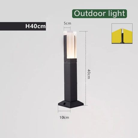 Modern Lawn Aluminum Lamp Outdoor Light - Hans Lumiere